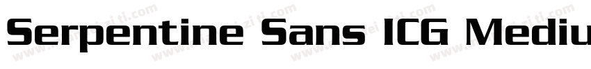 Serpentine Sans ICG Medium字体转换